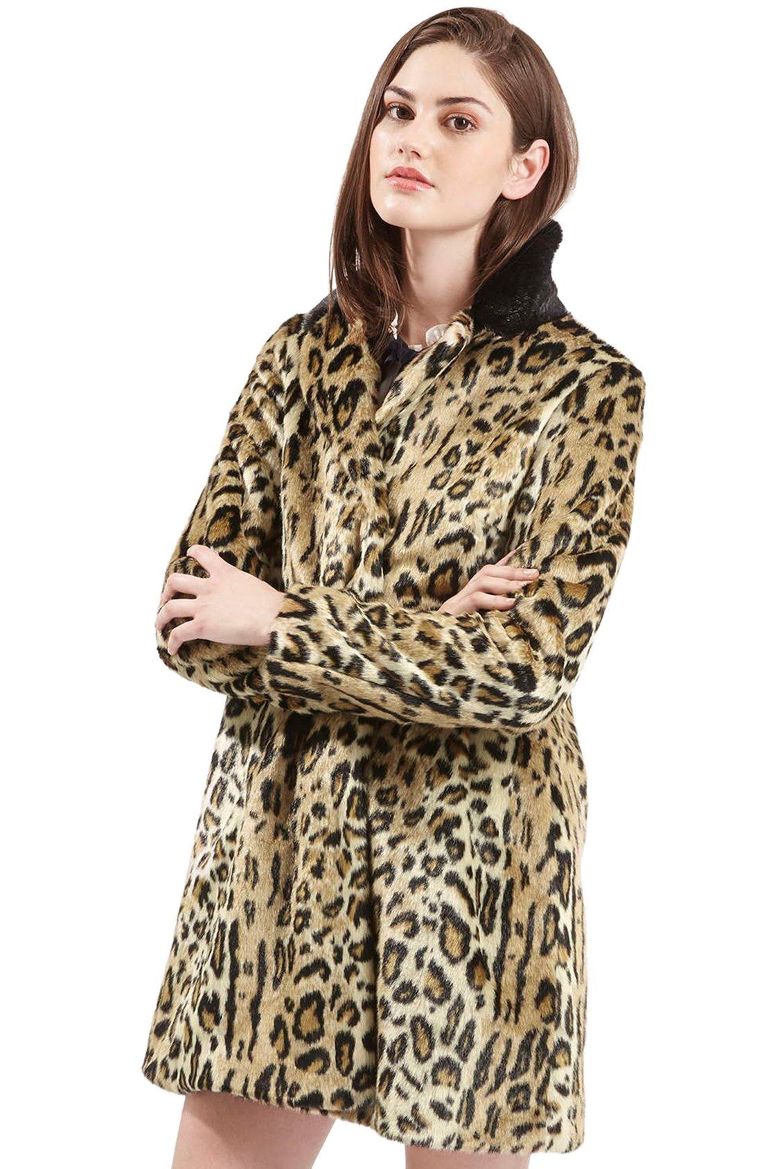 Vero Moda Debora Faux Fur Animal Print Jacket Iclothing Best Leopard Print Coats