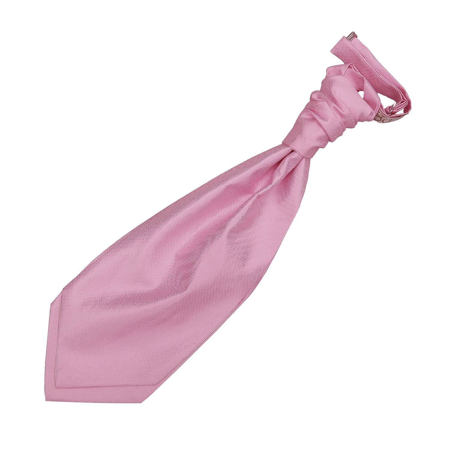 HANDKERCHIEF CUFFLINKS OR FULL SET BOYS PINK LILAC PRE TIED WEDDING CRAVAT