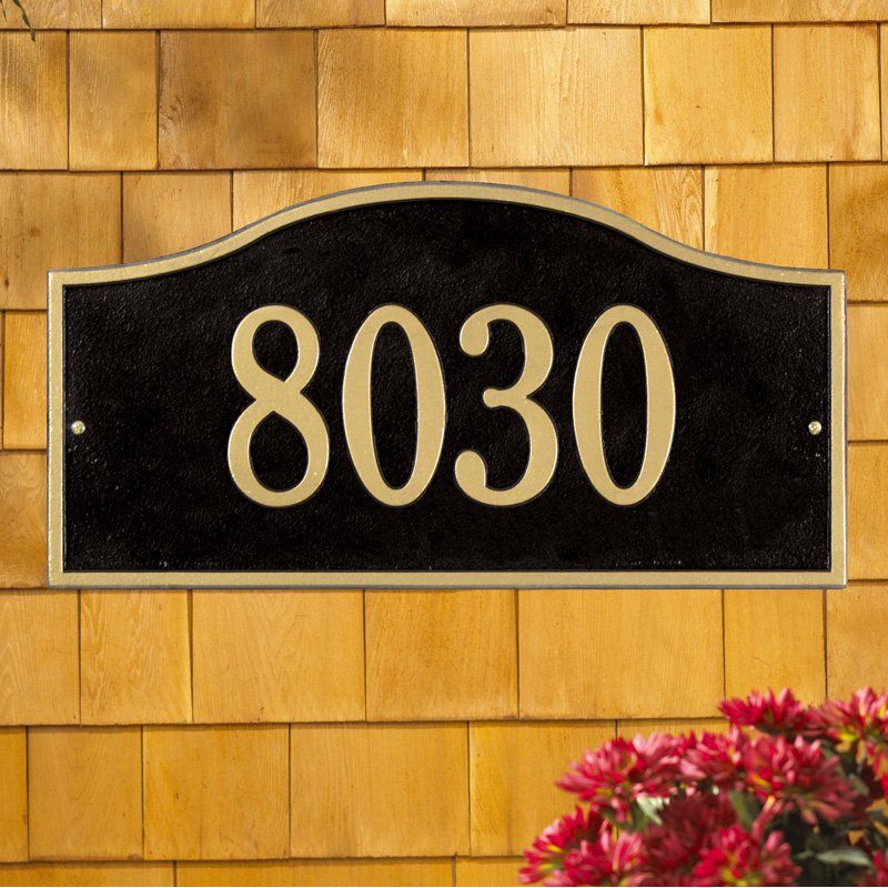 Whitehall Woodland Trout Address Plaque Personalized Wall Sign 17 Color Choices