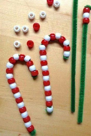 RX_1705_DIY Kids Christmas Crafts_Candy Canes Preschool Christmas Crafts, Christmas Crafts For Kids To Make, Diy Christmas Ornaments, Simple Christmas, Christmas Activities For Kids, Family Crafts, Diy Christmas Room Decor, Christmas Ideas For Toddlers, Christmas Decorations For Classroom
