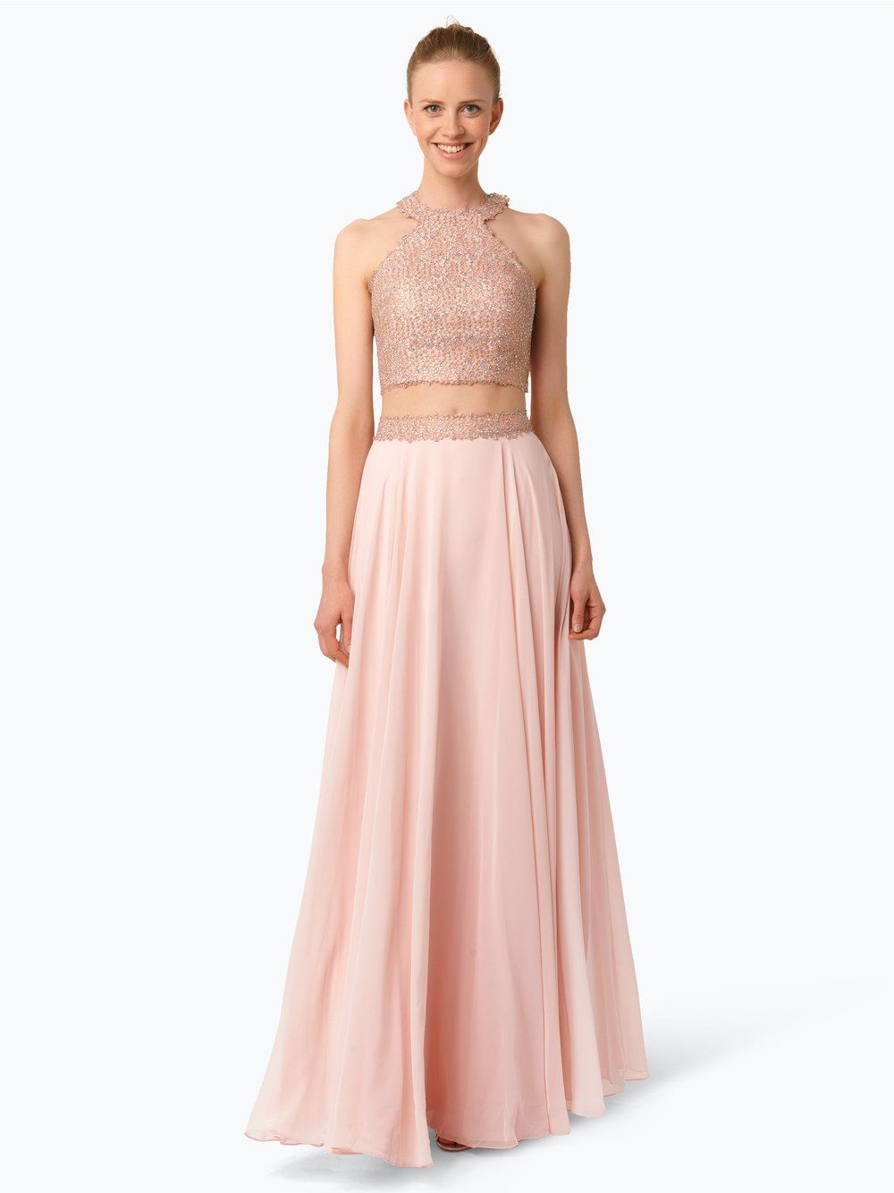 Luxuar Fashion Abendkleid beige Luxuar fashion, Abendkleid