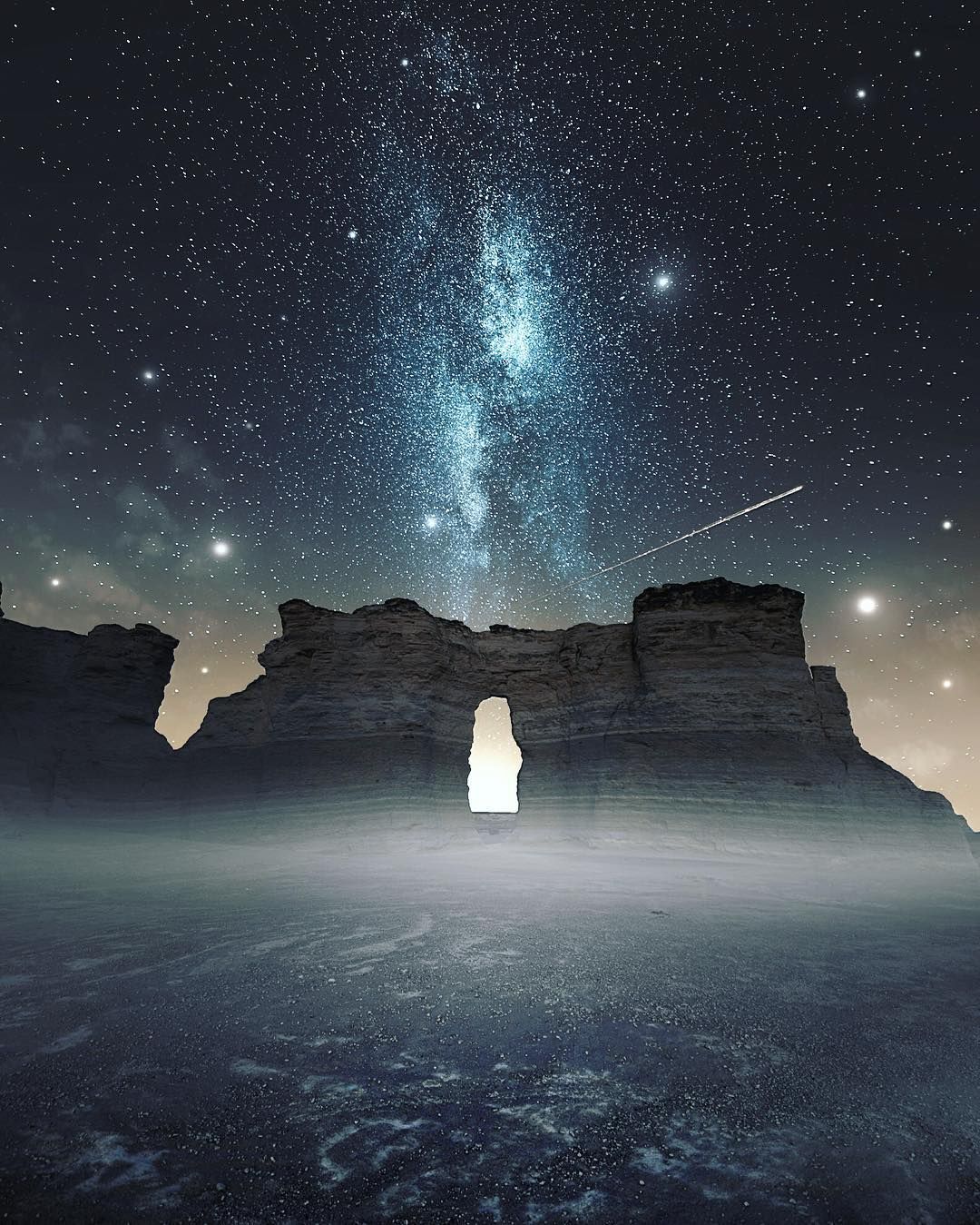 Luminous Monuments Rock Chalk Pyramids Kansas By Jaxson
