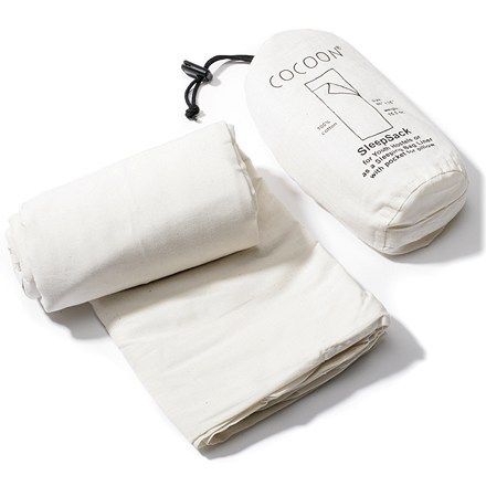 cocoon cotton bag liner travel sheet natural 86 in x 35 in king rei travel sheet