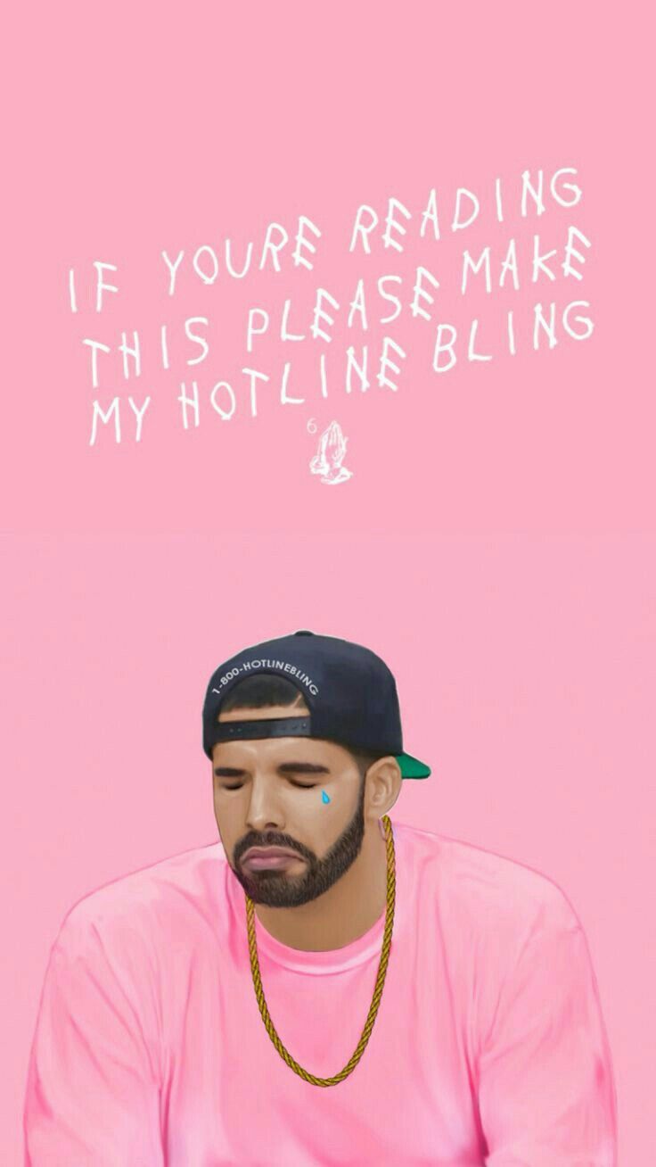 DRAKE HOTLINE BLING PINK WALLPAPER Drake wallpapers