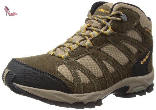 Hi-Tec Hommes Walk-Lite Camino Imperméable Chaussure De Marche Randonnée Marron