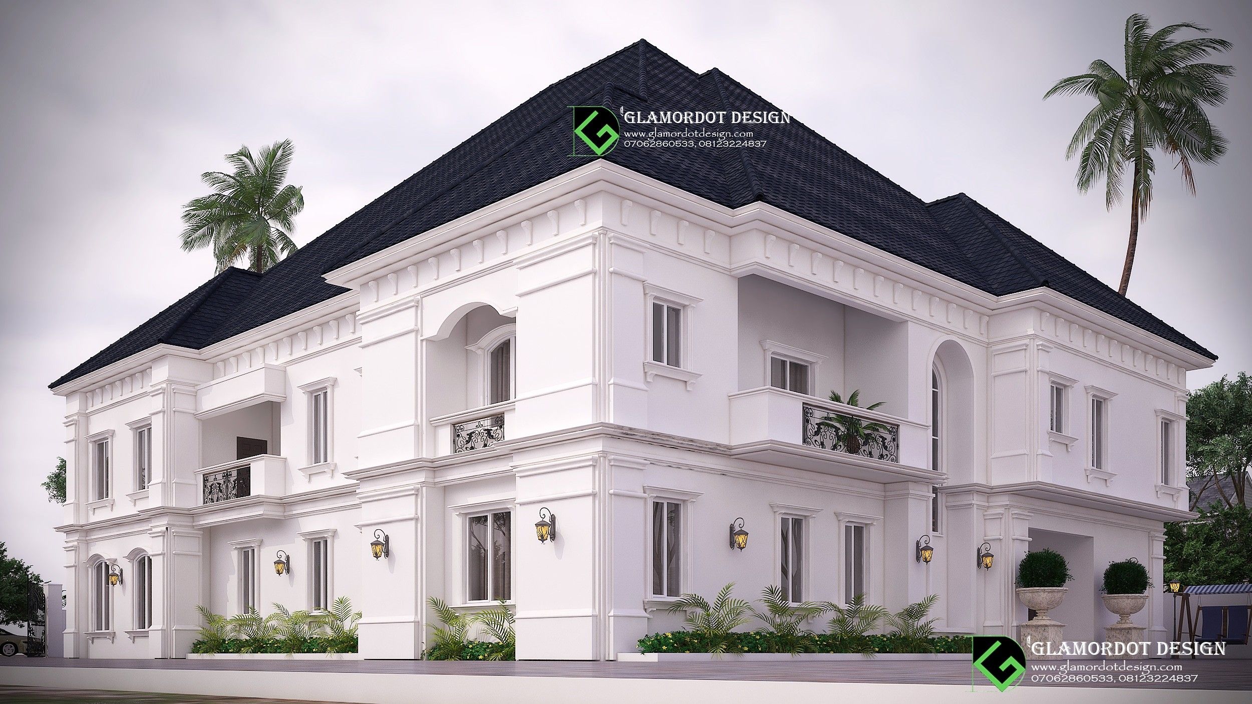 Architectural Design Of A Proposed 5 Bedroom Duplex Design Duplex Design Mansion Designs Architecture Design