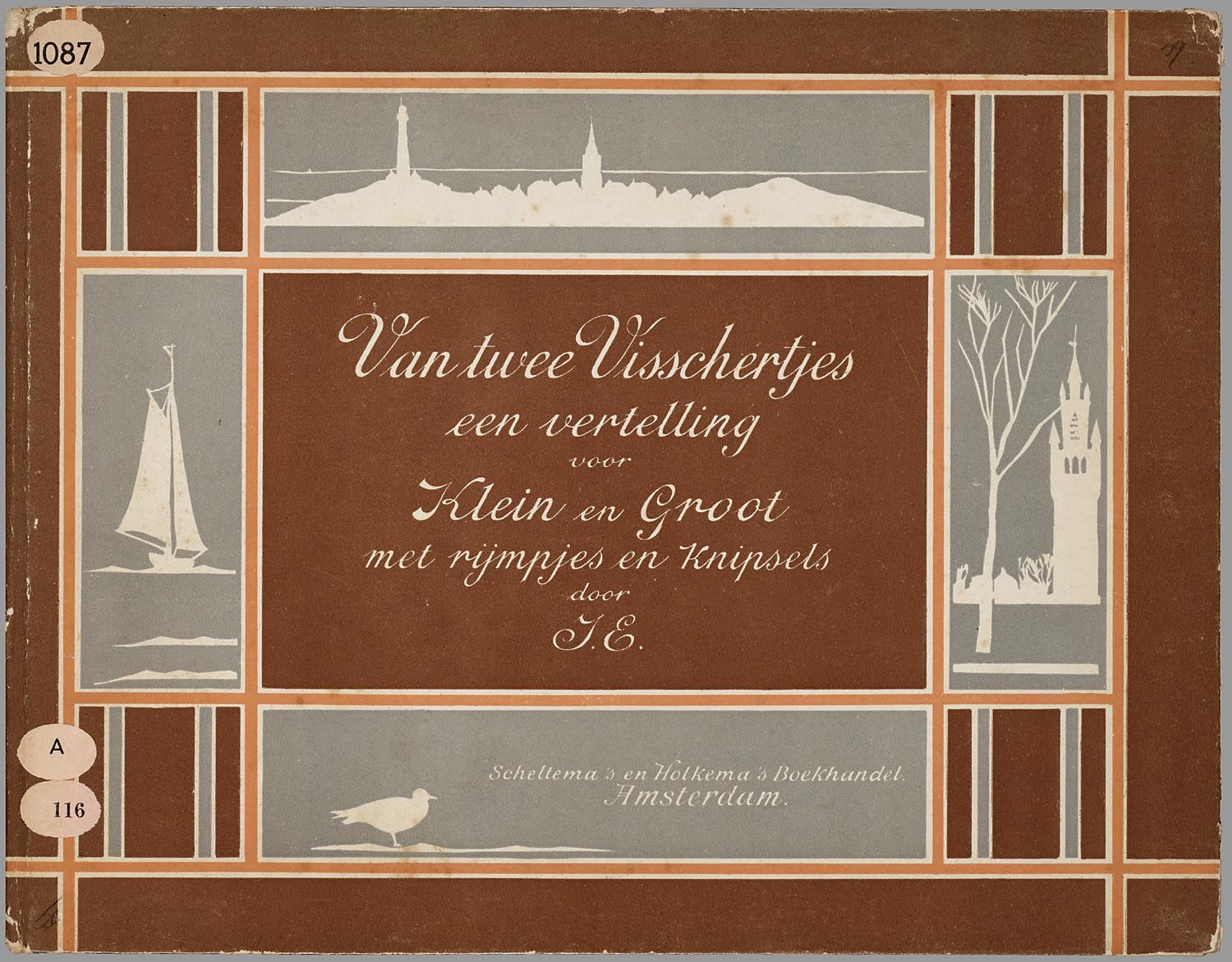 Van twee visschertjes : een vertelling voor klein en groot : met rijmpjes en knipsels / door J.E. Groot, Klein, Printables, Print Templates