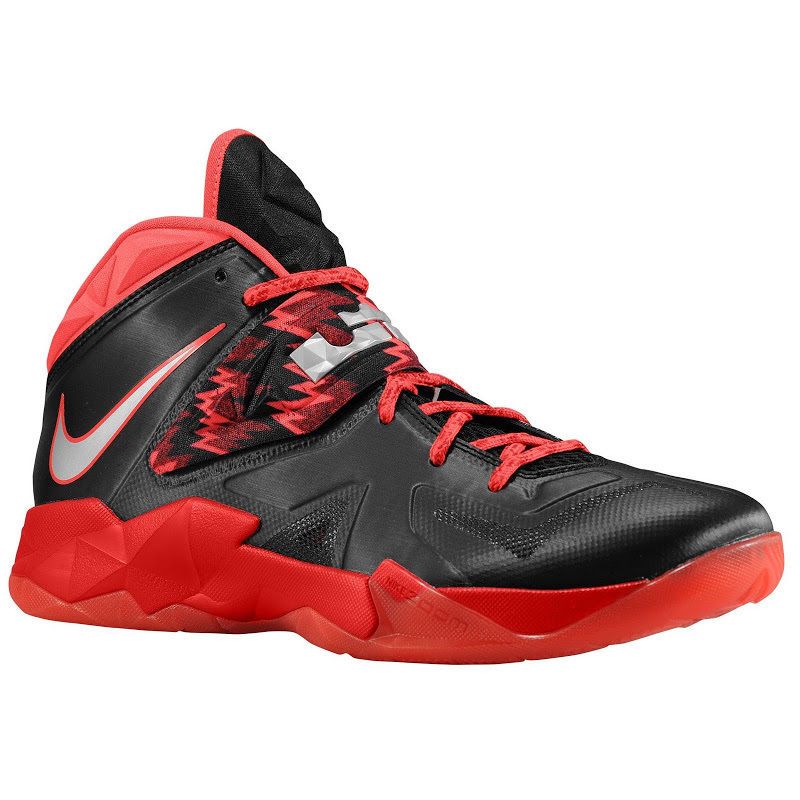 lebron soldier 7 red and black