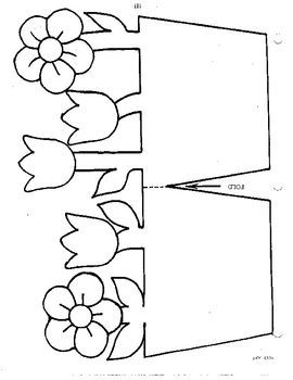 Flower Pot Card - Idea: Cut out the card from cardstock as it is, and ...