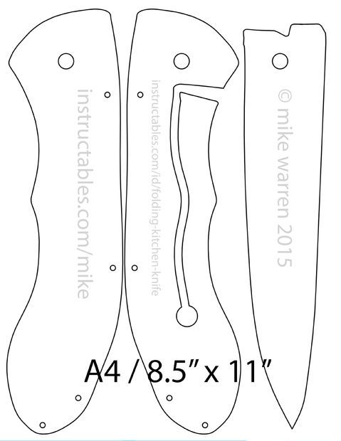 Image result for Free Knife Patterns Printable | Knife patterns, Knife ...