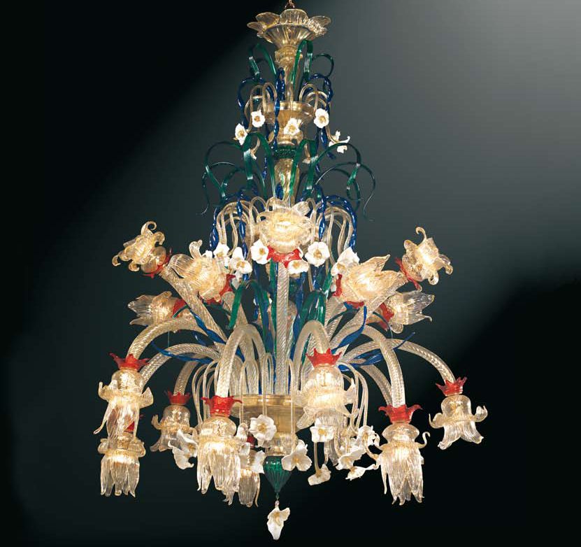 Lampadario #vetro #murano. lampadario classico in vetro di murano ... Lampadario vetro di murano