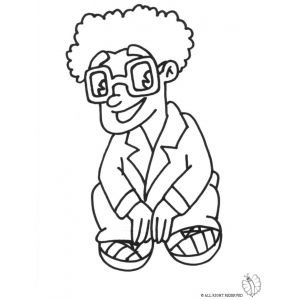 Disegno Di Bambino Con Occhiali Da Colorare Disegni Disegni Bambini Copertina Di Facebook