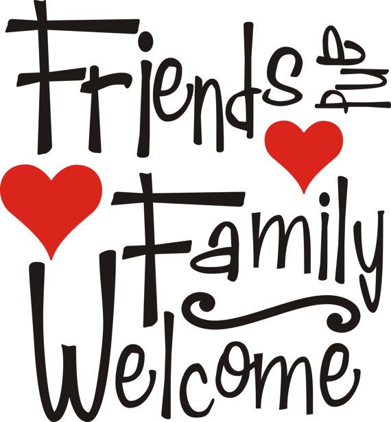 Friends and Family Welcome Decal
