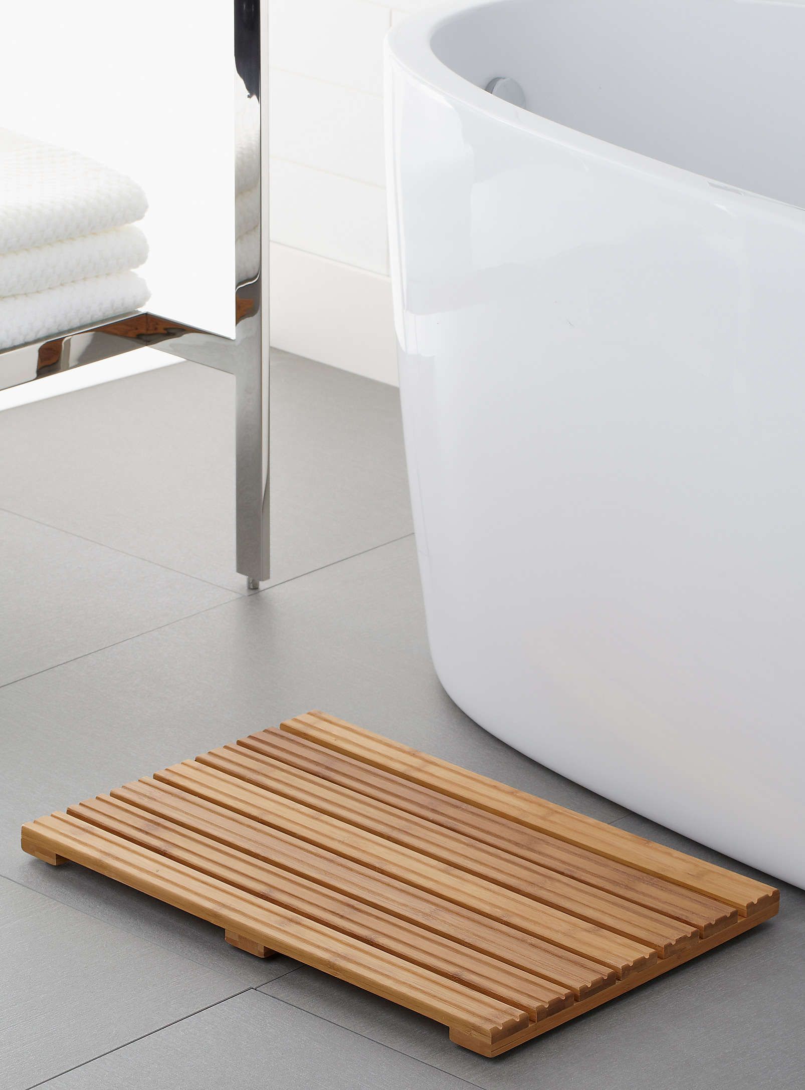 Salle De Bain Exterieur ~ le tapis bambou spa scandinave 14×21 pouces accessoires de salle Salle De Bain Exterieur ~ le tapis bambou spa scandinave 14×21 pouces accessoires de salle