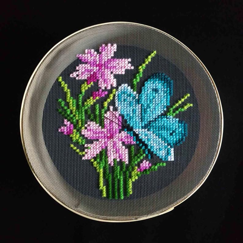 Embroidered Butterfly On A Sieve Sreative Cross Stitch Wall Etsy In 2021 Rose Cross Stitch Pattern Cross Stitch Cross Stitch Art Embroidered Butterfly On A Sieve Sreative Cross Stitch Wall Etsy In 2021 Rose Cross Stitch Pattern Cross Stitch Cross Stitch Art