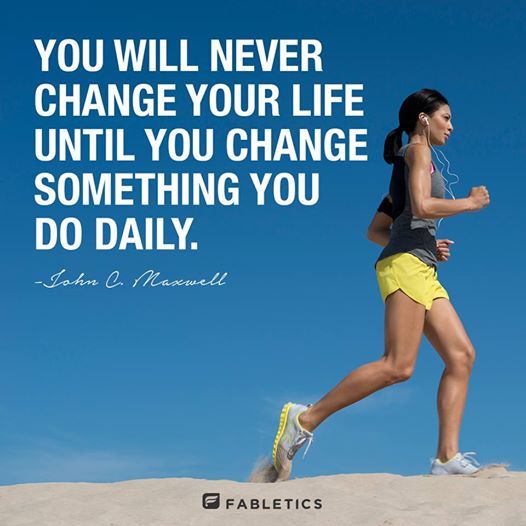 "You will never change your life until you change something you do daily." John C. Maxwell