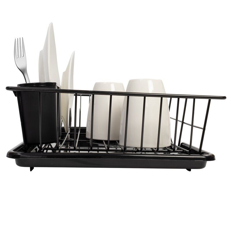 Sweet Home Collection 3 Piece Dish Drainer Set Reviews Wayfair Sink Dish Drainer Dish Drainers Wall Decor Bedroom Girls