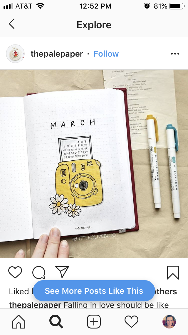 Polaroid Bujo Theme | Bullet journal lettering ideas, Bullet journal ...