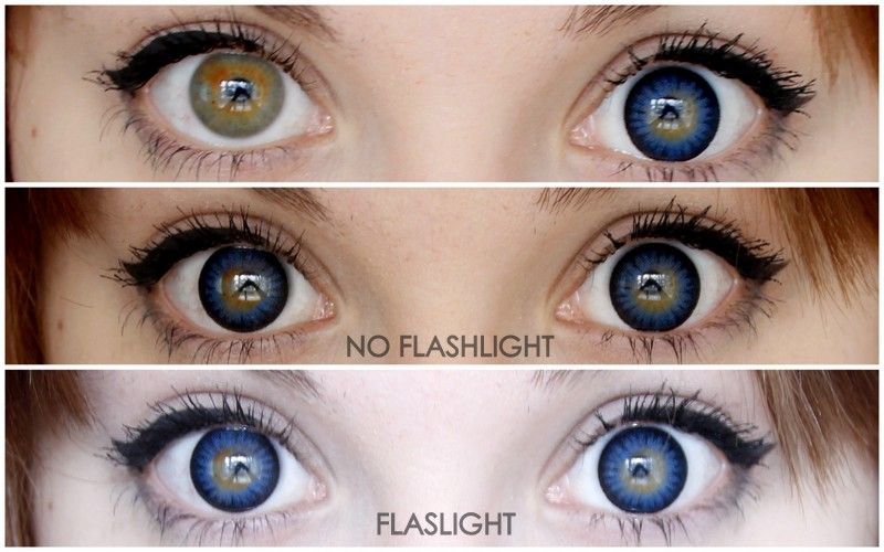 blue circle lenses before