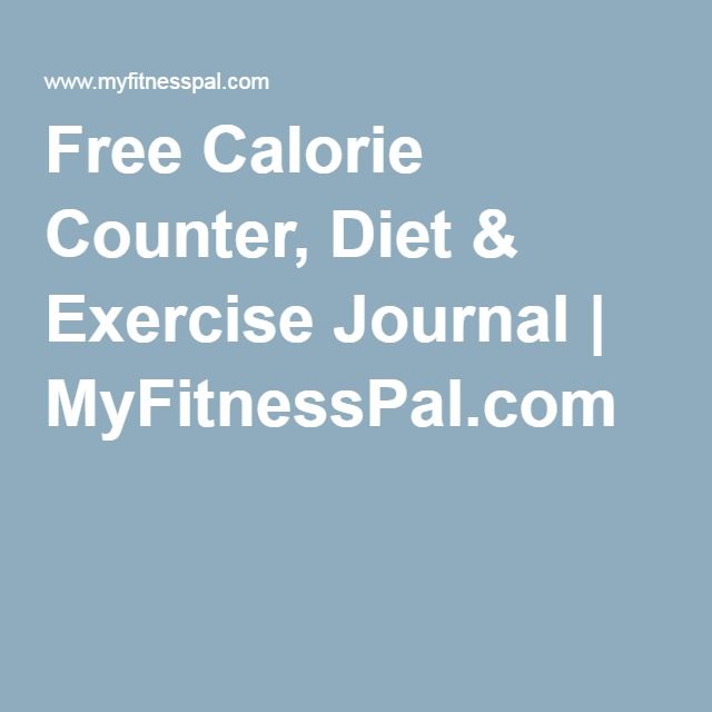 free calorie counter diet exercise journal myfitnesspal com