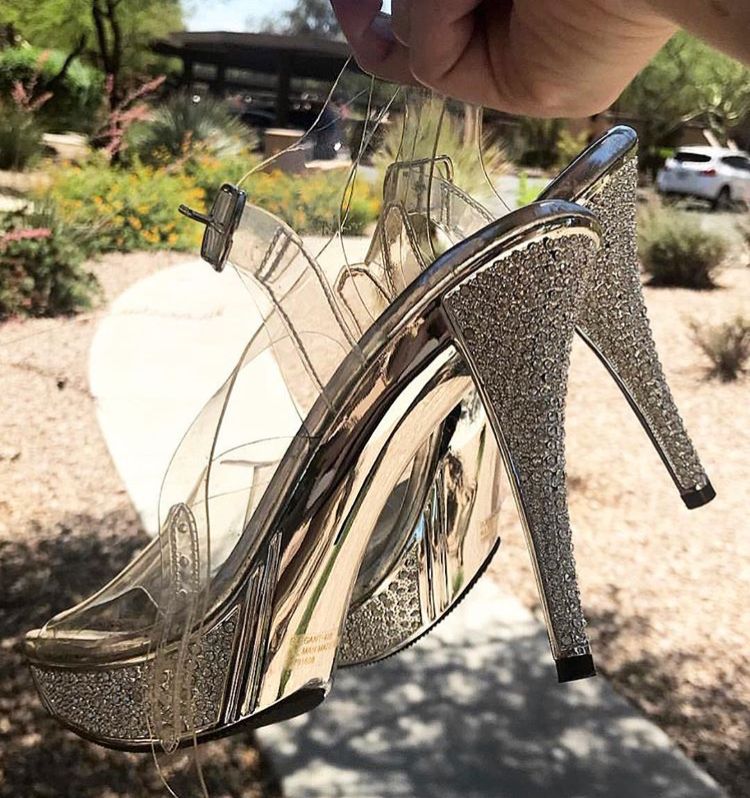 platform embellished heels
