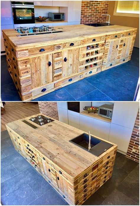 Reclaimed Wood Furniture, Diy Pallet Furniture, Diy Pallet Projects, Pallet Ideas, Pallet Diy, Kitchen Furniture, Furniture Stores, Pallet Patio, Pallet Sofa