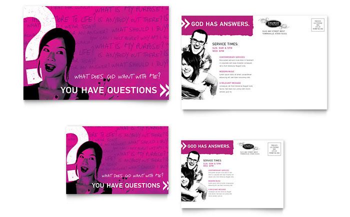 church outreach ministries postcard design template by stocklayouts church postcard templates