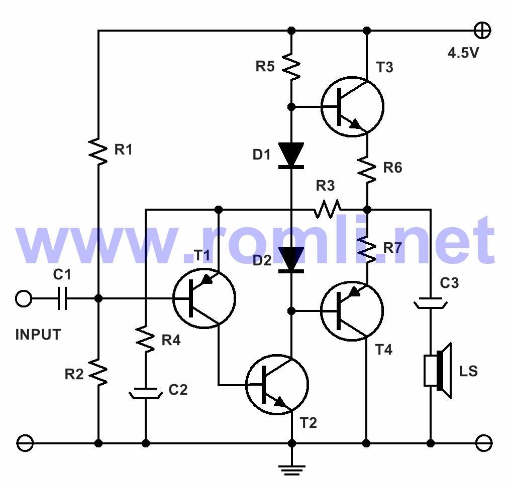 Mini Amplifier With Transistor