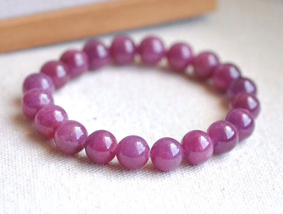 Pin By Manormani Angykav On Beads N Gemstones Pinterest Ruby 8mm Genuine Ruby Bracelet Aa Grade Natural Red Bead Bracelets Real Plain Round