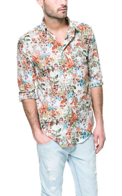 Image 2 of FLORAL PRINT SHIRT from Zara | Shirt drucken Image 2 of FLORAL PRINT SHIRT from Zara | Shirt drucken