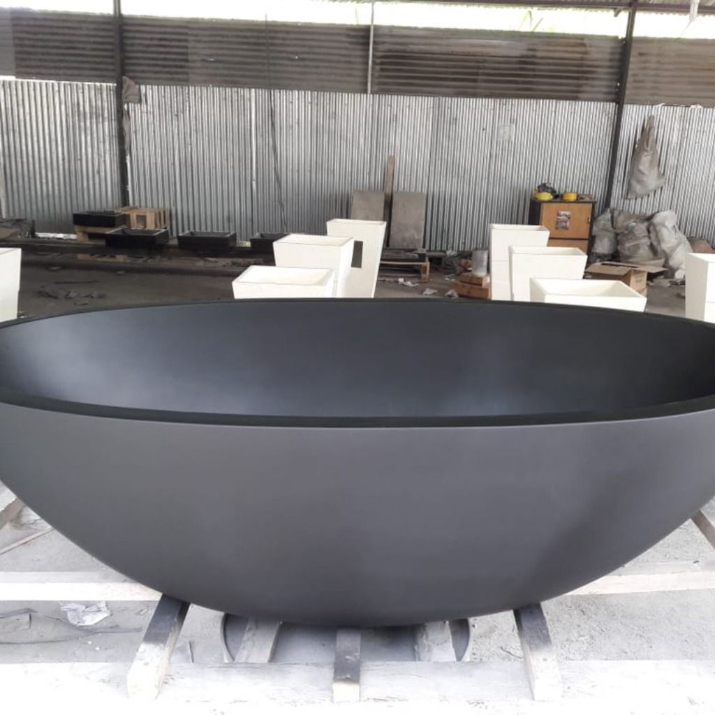 Steinfliesen Badezimmer Badewanne Freistehend Naturstein Asiatisch Stein Badezimmer Badezimmer Badezimmer Dekor