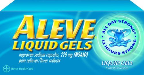 Aleve Liquid Gels, 220 mg, 80Capsules (Pack of 2) Gel, Capsule Aleve Liquid Gels, 220 mg, 80Capsules (Pack of 2) Gel, Capsule