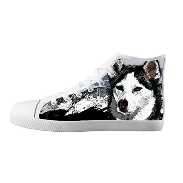 Siberian Husky Shoes Sneakers Custom Siberian Husky Canvas