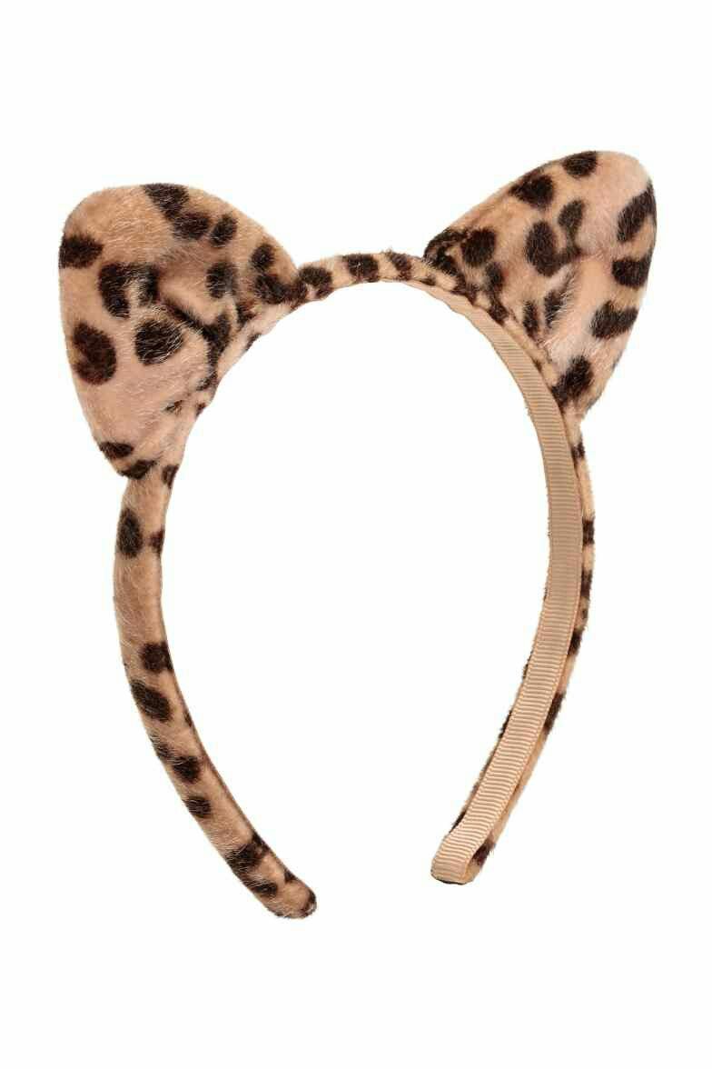 Furry Leopard Ears on Headband