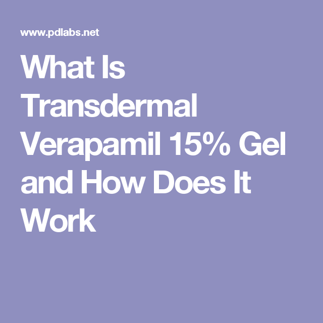 Buy verapamil gel