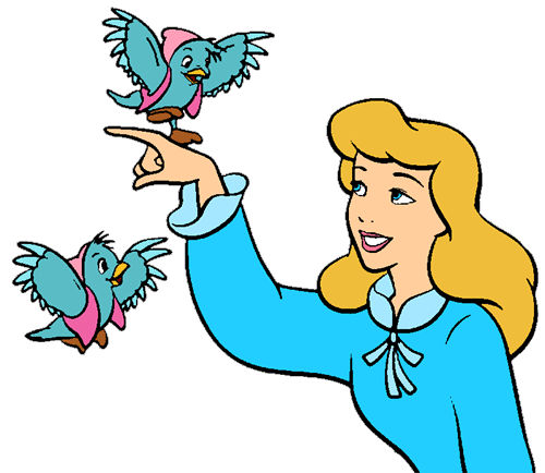 Flygtig travl sammenholdt Cinderella and her blue bird friends | Disney clipart, Disney fun,  Cinderella disney