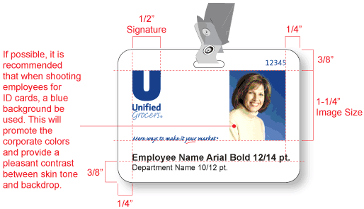 Unified Grocers Inc Employee ID Badge ID Badge