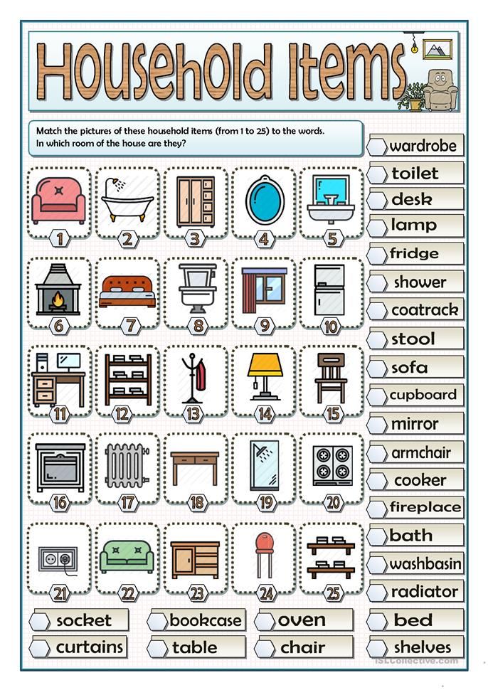 HOUSEHOLD ITEMS VOCABULARY Vocabulario En Ingles Basico Clases De household-items-vocabulary-vocabulario-en-ingles-basico-clases-de