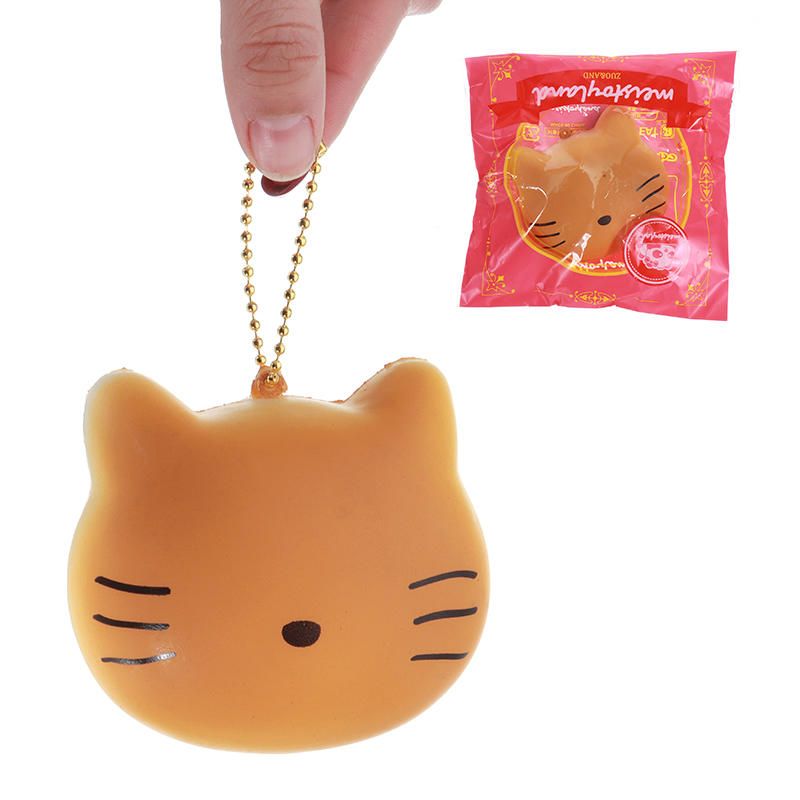 Giggle Bread Cat Squishy 12*9.5*7.5cm Slow Rising With Packaging Valentine/'s Day