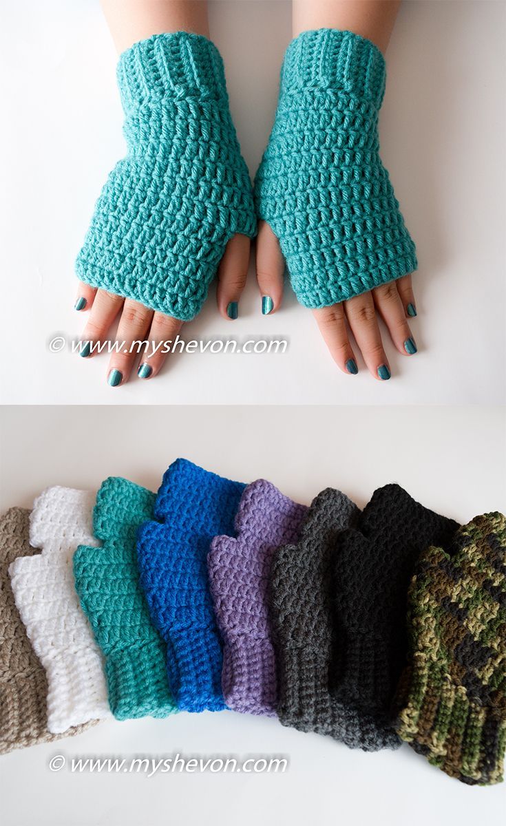 Easy fingerless gloves free pattern - great way to stay stylish and warm