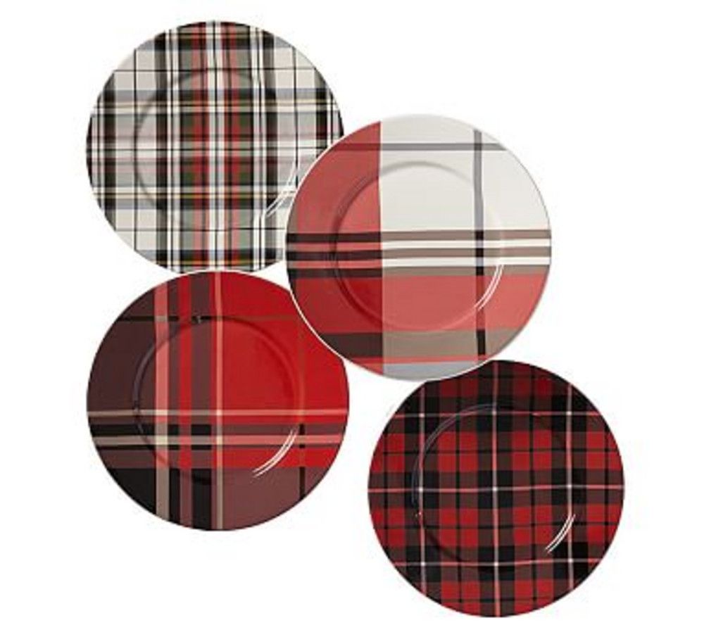 Plaid Salad Plates, Mixed Set of 4 | Christmas | Pinterest | Salad ... Plaid Salad Plates, Mixed Set of 4 | Christmas | Pinterest | Salad ...