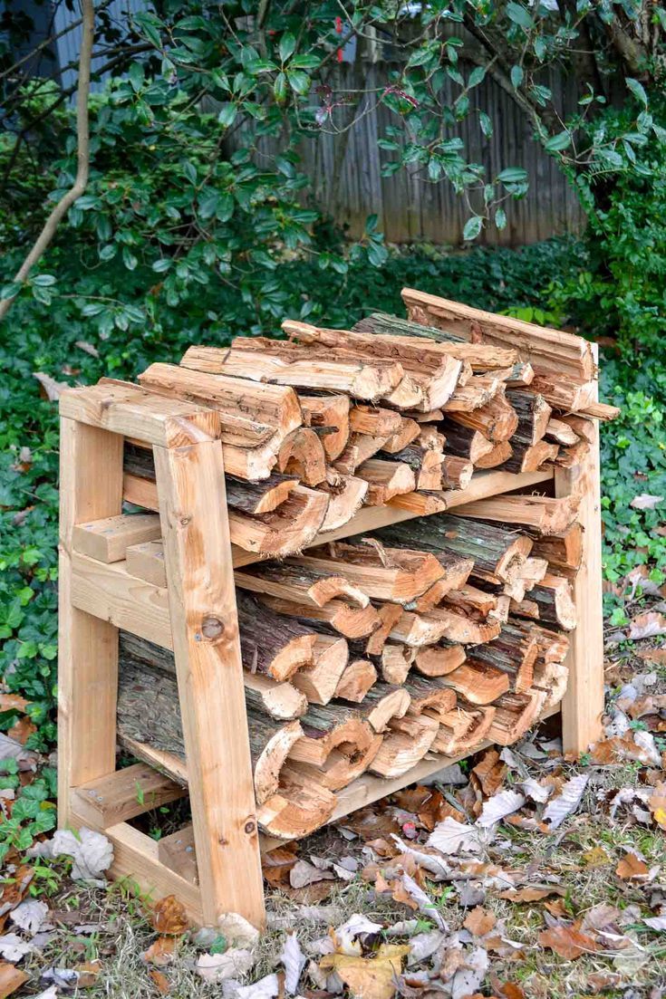 5 Free Firewood Rack Plans for Storage Firewood rack plans, Outdoor