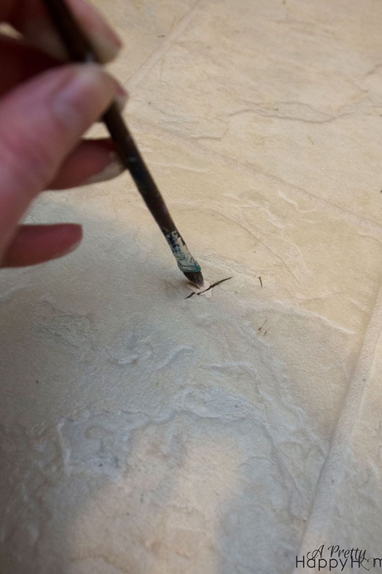 Fix Small Scratches In Vinyl Or Linoleum Flooring With Craft Paint Linoleum Flooring With Craft Paint