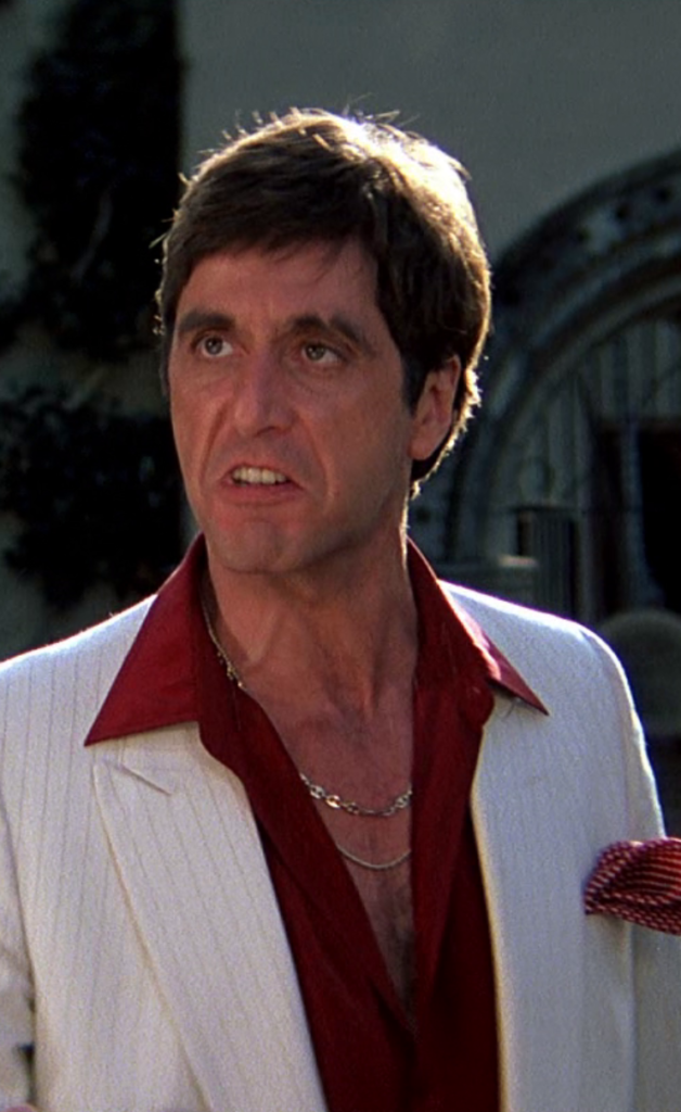Al Pacino as Tony Montana in Scarface | Filme scarface, Cartazes de