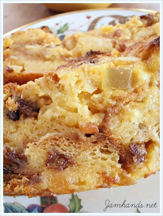 Eggnog Bread Pudding with Vanilla Sauce Eggnog Bread Pudding with Vanilla Sauce
