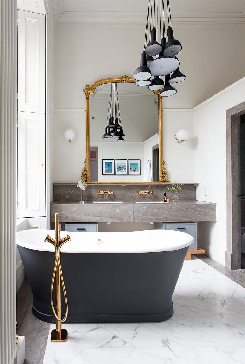 Salle De Bain Luxueuse Du Dor Et Du Gris Pour Un Rendu Moderne Salle De Bain Luxueuse ~ Salle De Bain Luxueuse Du Dor Et Du Gris Pour Un Rendu Moderne