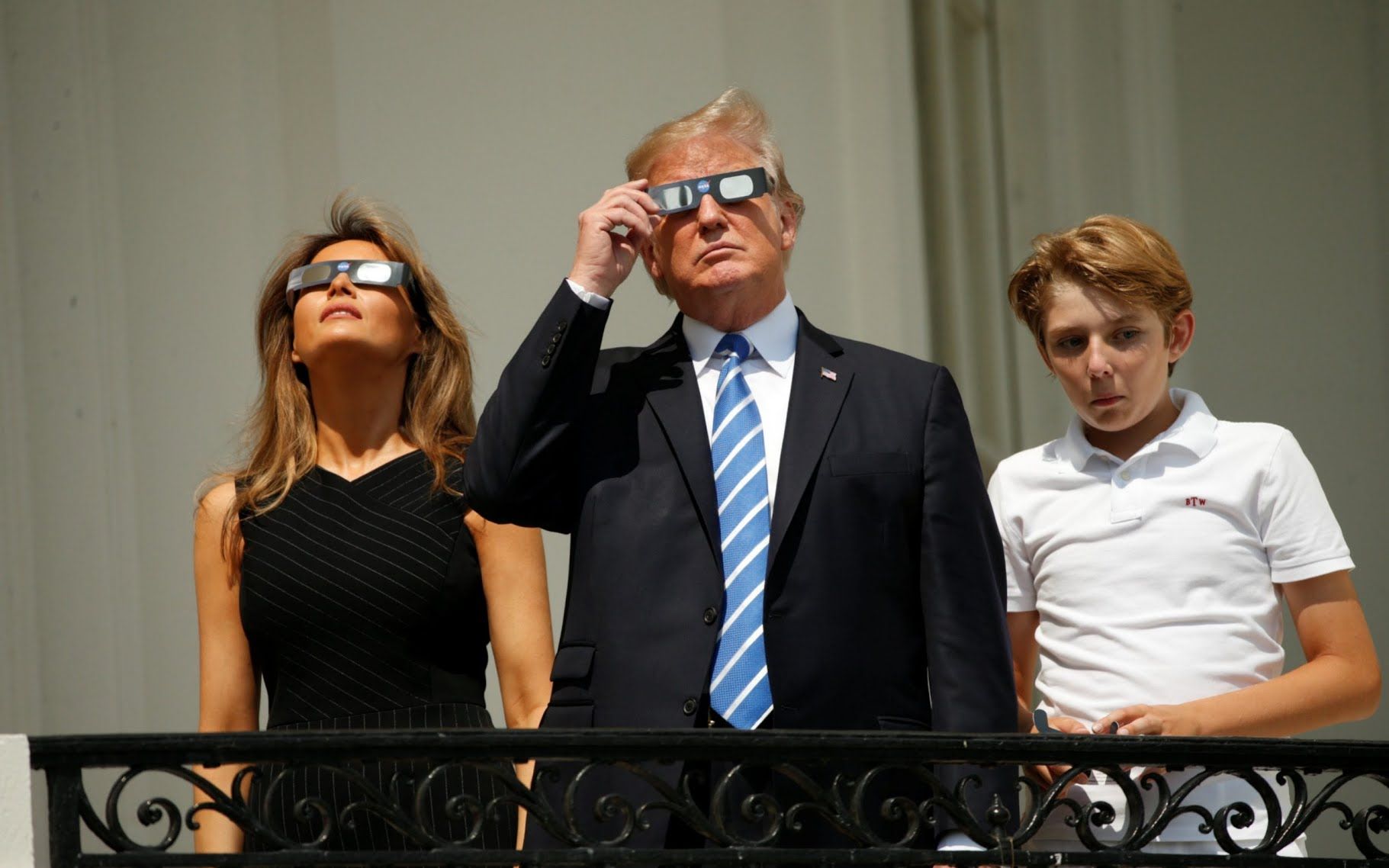 The First Family Watching The Solar Equclipse Monday August 21