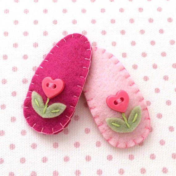 Items similar to Baby Hair Accessories, Toddler Hair Clip, Baby Hair Clip, Felt ...