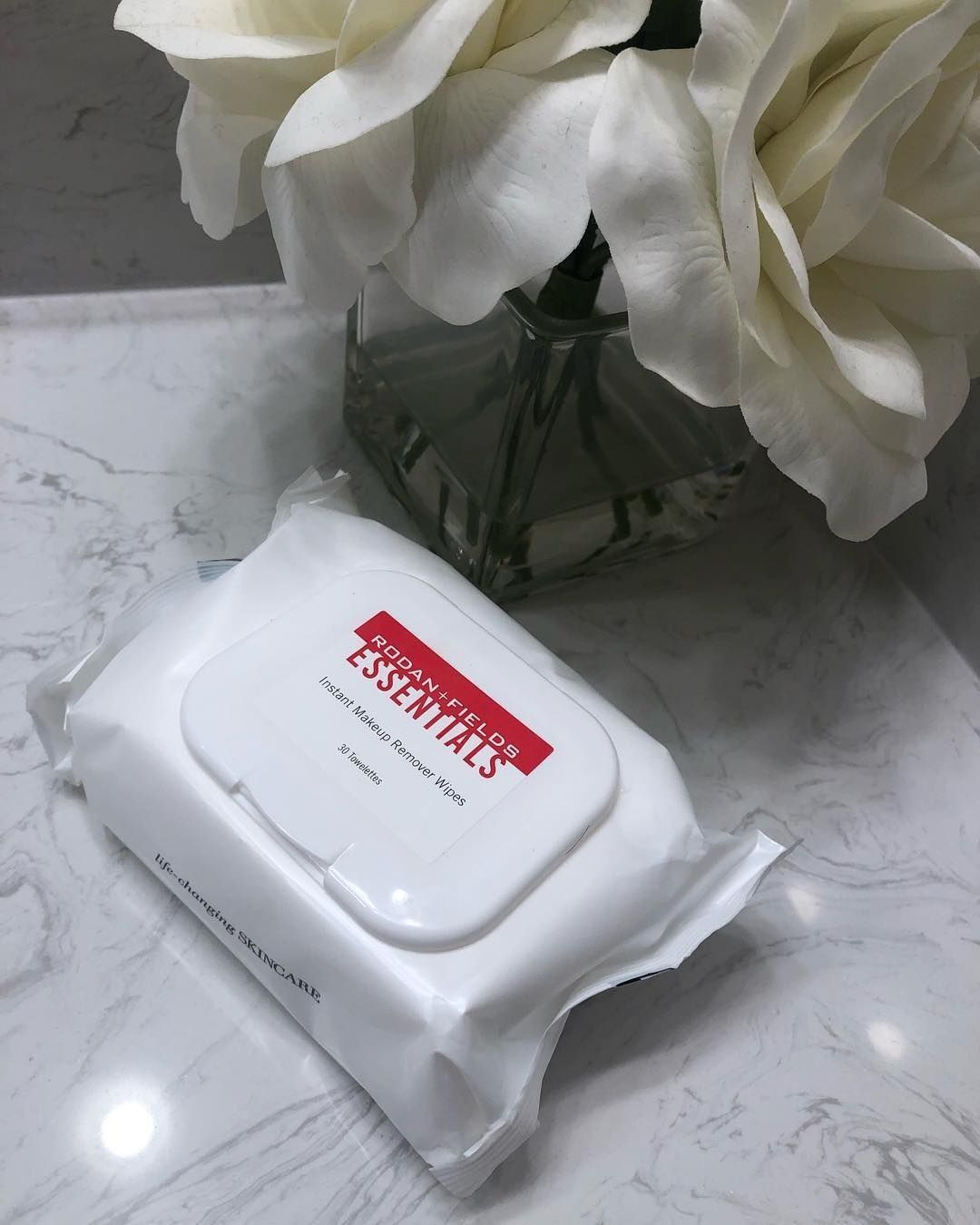 Rodan + Fields Makeup wipes and Makeup remover. No heavy