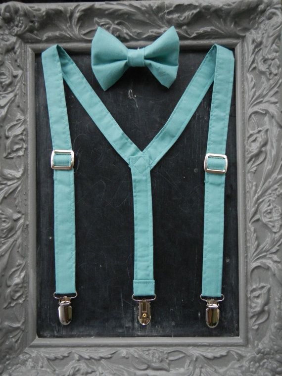 Vest Boys Jade Teal Satin Bow Tie Ring Bearer Wedding Party Birthday Formal